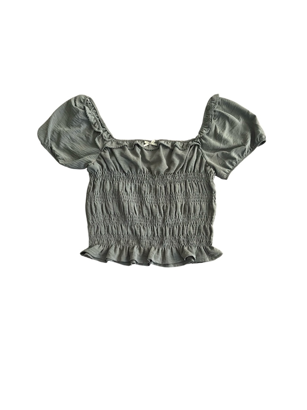 NEW Frankee & Skylarr cinched-waist green top - XL
